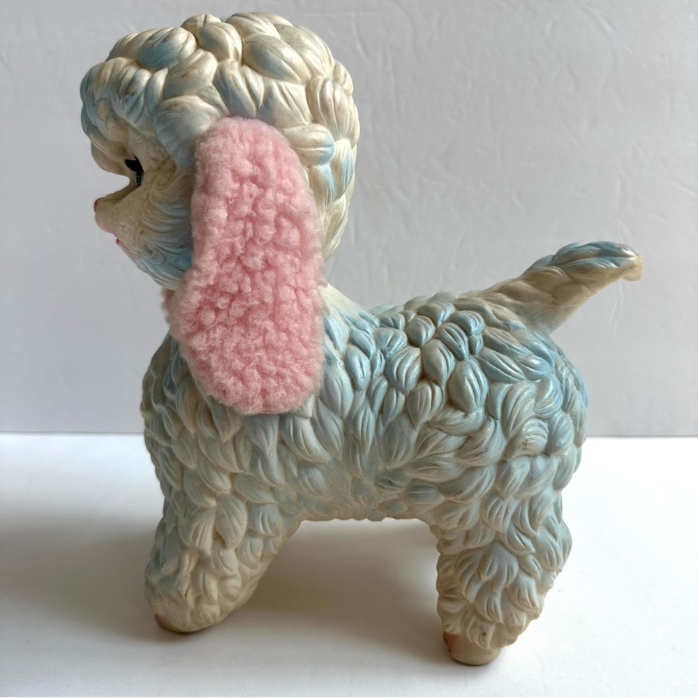 Vintage 1956 Edward Mobley Rubber Plastic Lamb Sleepy Eyes Soft Ears - Picture 4 of 13